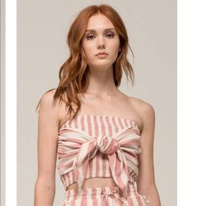 Moon River Two Piece Set Striped Top and Shorts